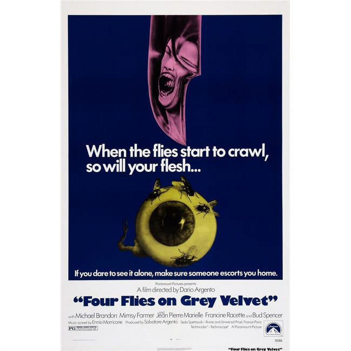 Four Flies on Grey Velvet Movie Masterprint Poster 11x17