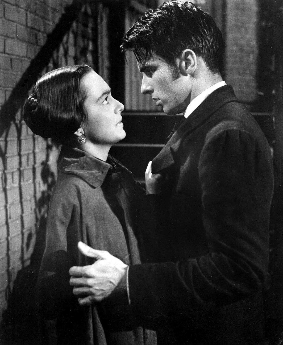 The Heiress movie poster print featuring Olivia De Havilland and Montgomery Clift.