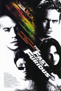 The Fast and the Furious movie poster 11x17 print featuring action-packed imagery.