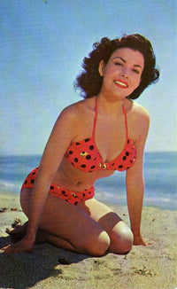 Mara Corday Red and Black Bikini Photo Print