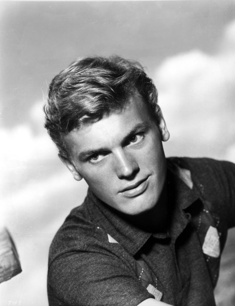 Tab Hunter Photo Poster Print, classic Hollywood decor, available in multiple sizes.