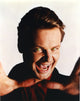 Close-up portrait photo print of Geraint Wyn Davies as a vampire.