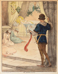 The Sleeping Beauty (1919) art print by Elizabeth Tyler Wolcott, showcasing classic fairy tale imagery.