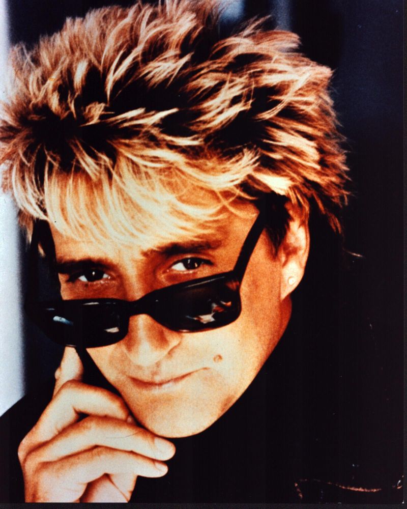 Rod Stewart close-up photo print with sunglasses on nose.