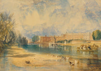 Hampton Court Palace art print by Joseph Mallord William Turner