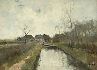 Dutch Landscape Oil Painting Poster Print by Anton Mauve, 24 x 18