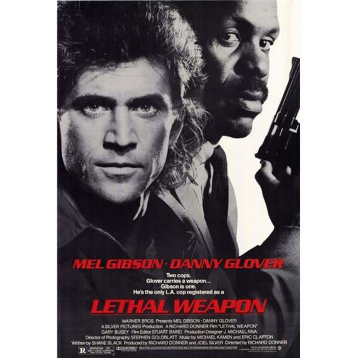 Lethal Weapon Movie Poster in 11x17 size, showcasing iconic film characters.