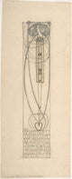 New Year's Card Drawing Poster Print by Charles Rennie Mackintosh in 8x10 inches.