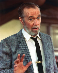 George Carlin portrait photo print in tuxedo, available in multiple sizes.