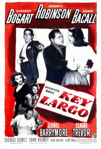 Key Largo Movie Poster Print 27x40 featuring classic cinema art.
