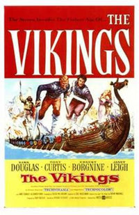 The Vikings Movie Poster 11x17 Print featuring Norse warriors.