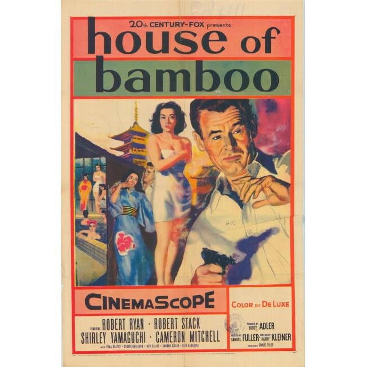 House of Bamboo Movie Poster Print 27x40 - Classic Cinema Art
