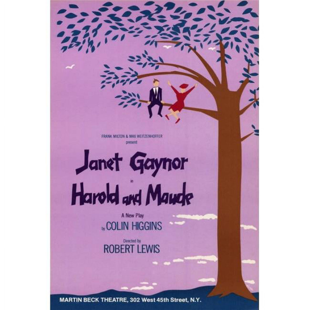 Harold and Maude Broadway movie poster print 27x40.