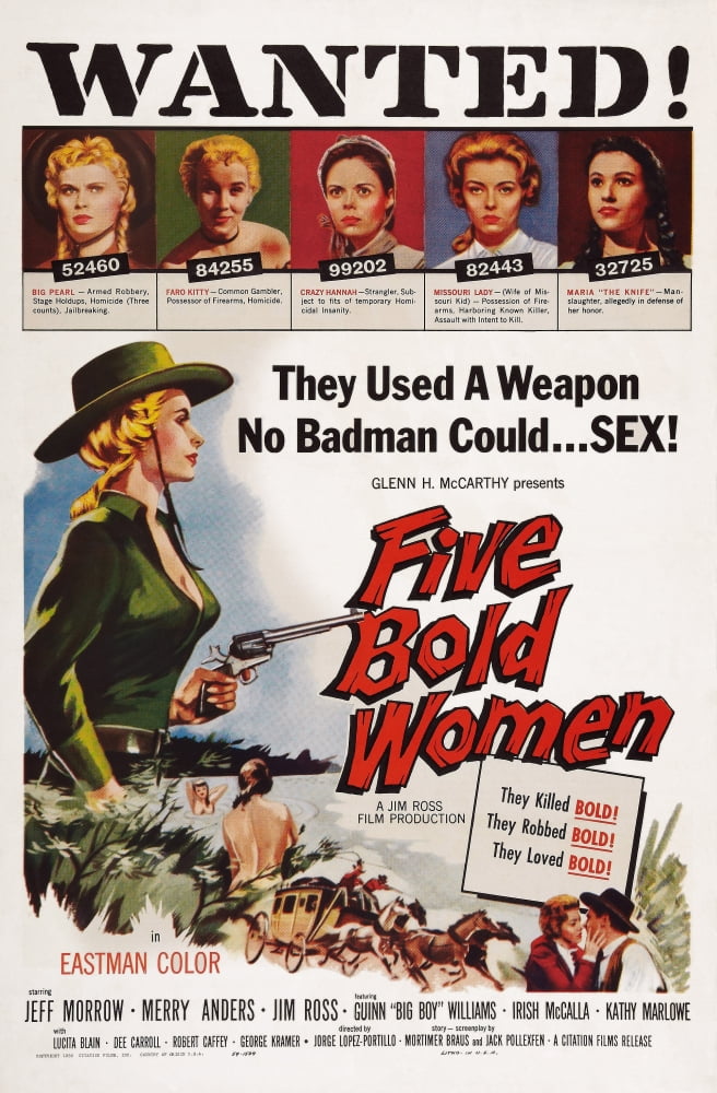 Five Bold Women 1960 Movie Poster Art Print