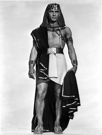 Yul Brynner in Egyptian costume photo print, classic Hollywood art.