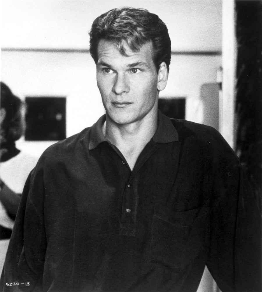 Patrick Swayze classic photo print showcasing his iconic charisma.