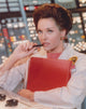 Elegant portrait photo print of Lee Meriwether in a white dress