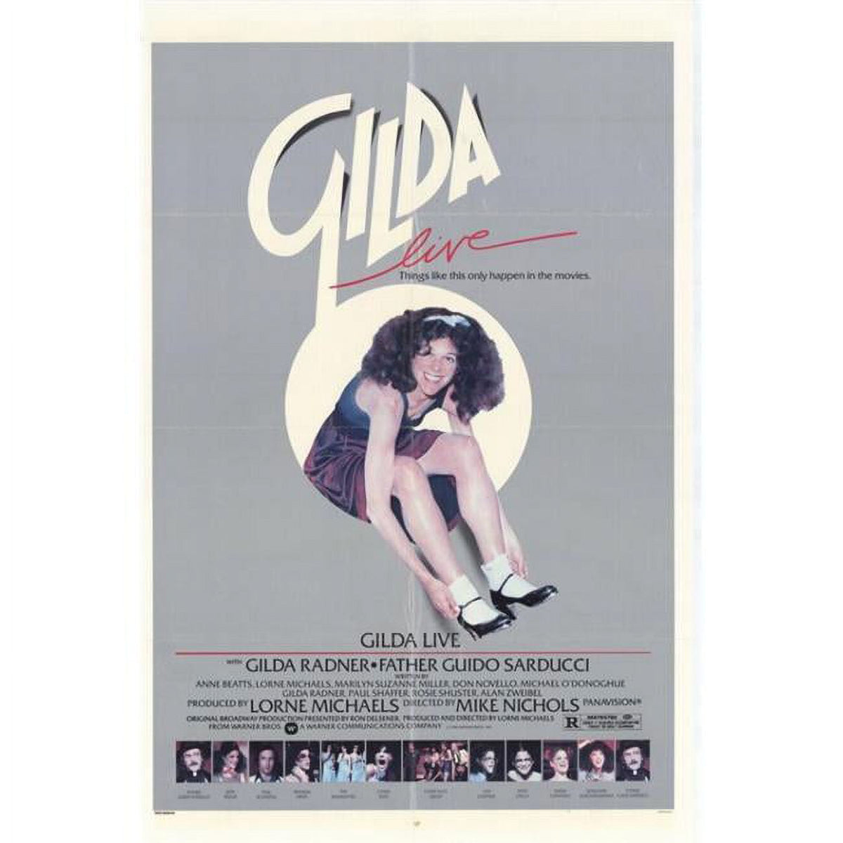 Gilda Live Movie Poster Print featuring Rita Hayworth in vibrant colors.