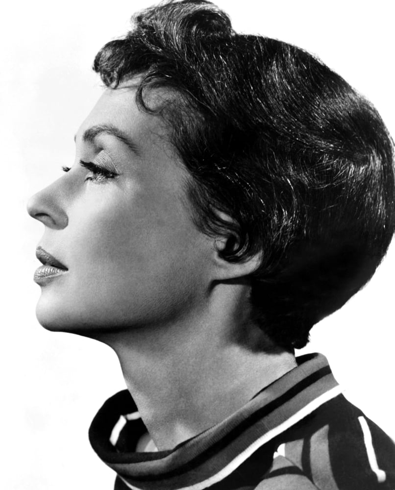 Lilli Palmer portrait poster print featuring classic elegance.