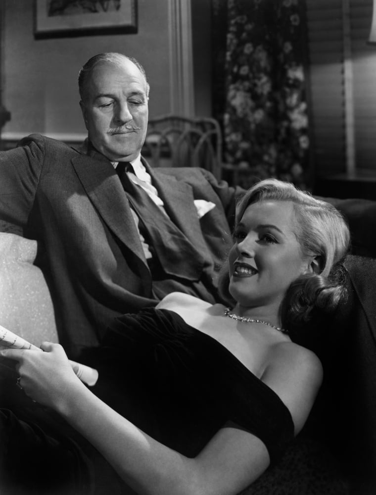 The Asphalt Jungle photo print featuring Louis Calhern and Marilyn Monroe, vintage film poster
