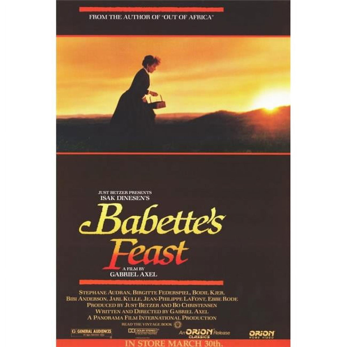 Babette's Feast movie poster print 27x40 showcasing cinematic art