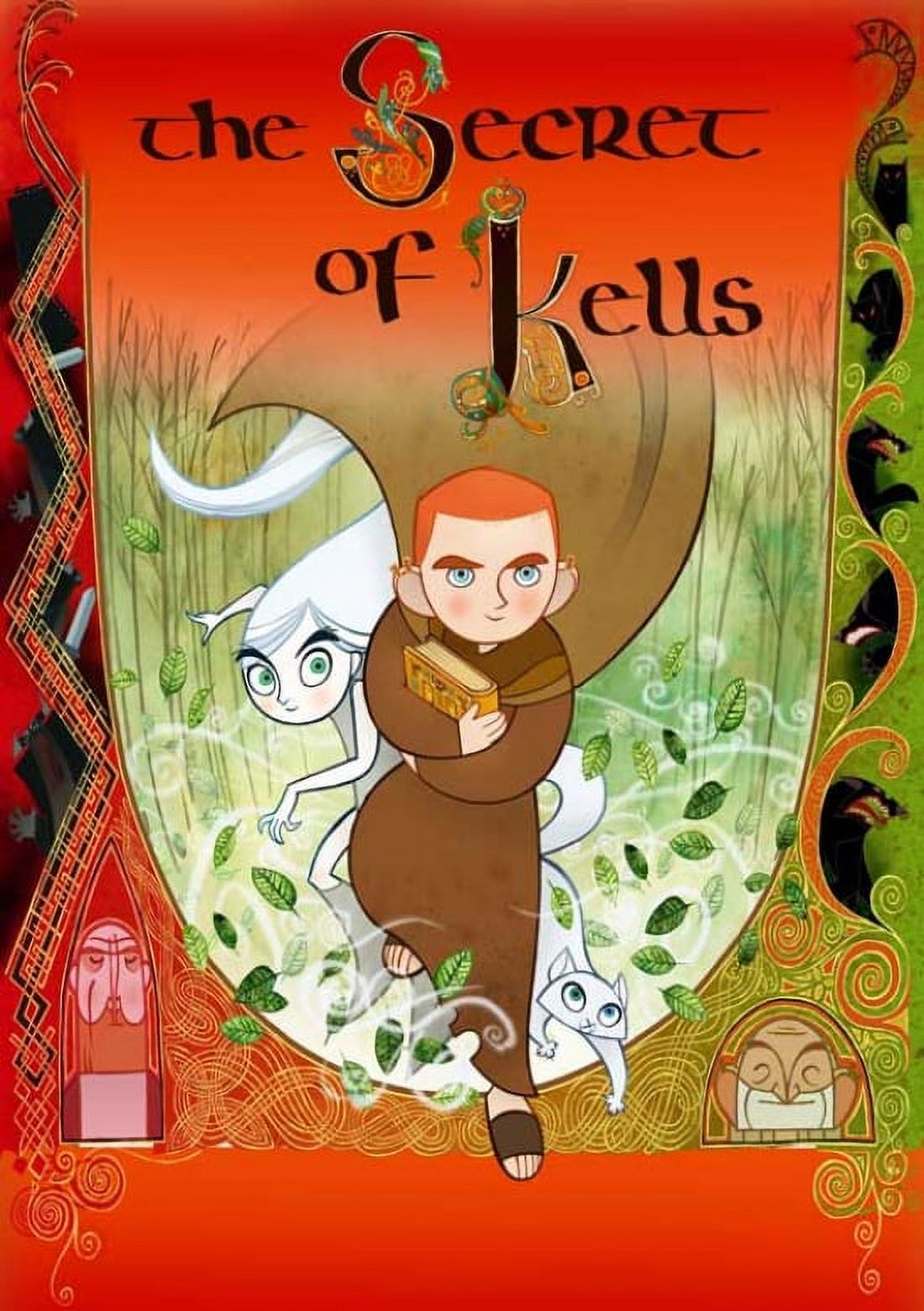 The Secret of Kells Movie Poster 11x17 print featuring vibrant animation art.