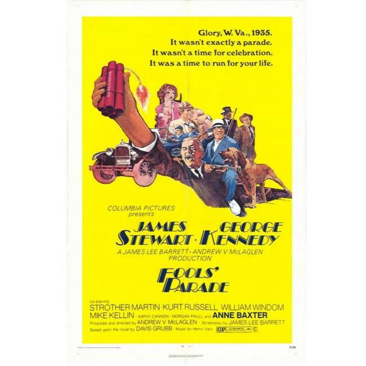 Fools Parade Movie Poster Print in 27x40 size