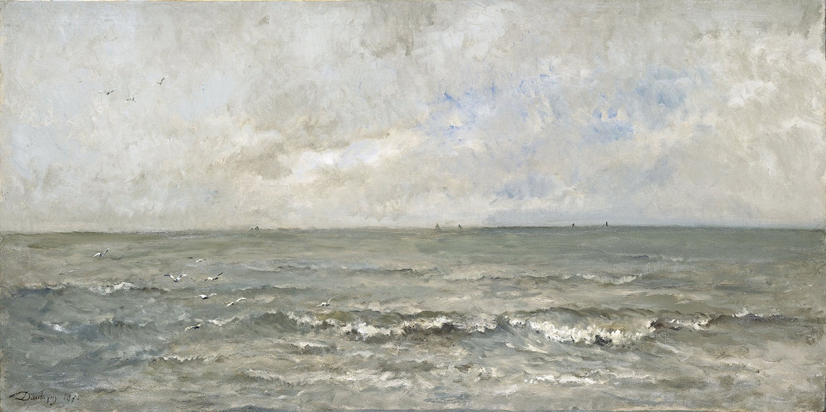 Seascape Art Print by Charles François Daubigny - serene ocean landscape