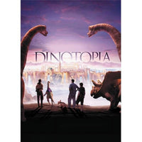 Dinotopia movie poster print 27 x 40, vibrant artwork depicting humans and dinosaurs.