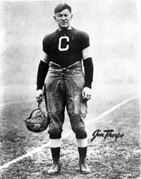 Jim Thorpe sports field photo print capturing the legendary athlete in action.