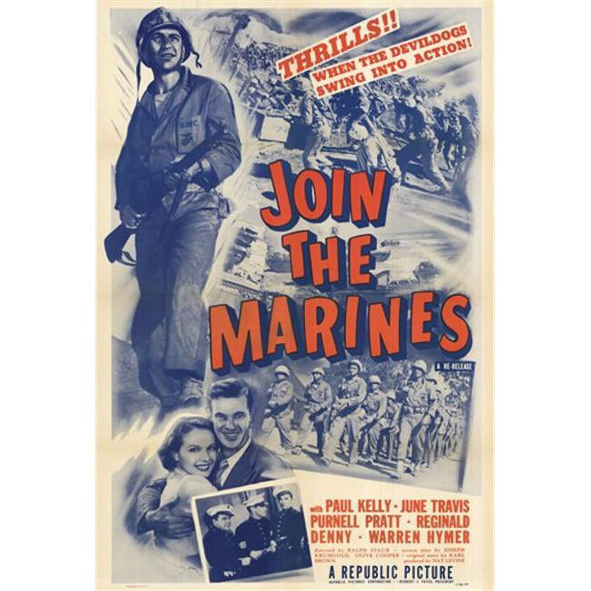 Join the Marines Movie Poster 11x17 - inspiring military decor