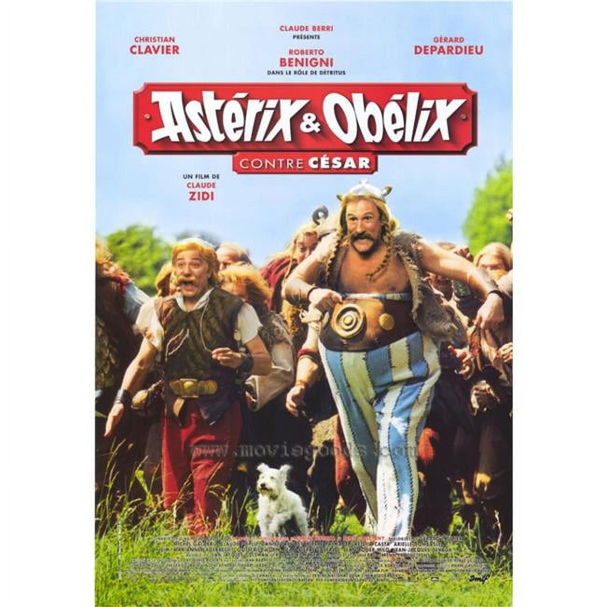 Asterix and Obelix vs. Caesar movie poster print in vibrant colors.
