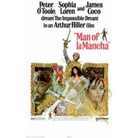 Man of La Mancha Movie Poster 11x17 print showcasing classic musical theatre art.