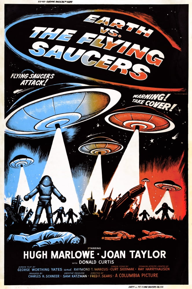 Earth Vs. The Flying Saucers Movie Poster Masterprint, 11x17