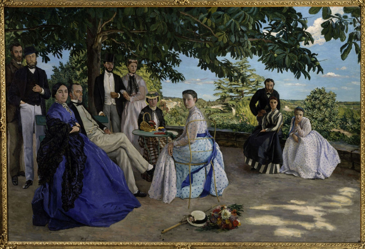 Frederic Bazille French School Poster Print showcasing classic art style.