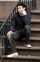 James Franco on location filming Eat Pray Love in East Village, New York - Photo Print