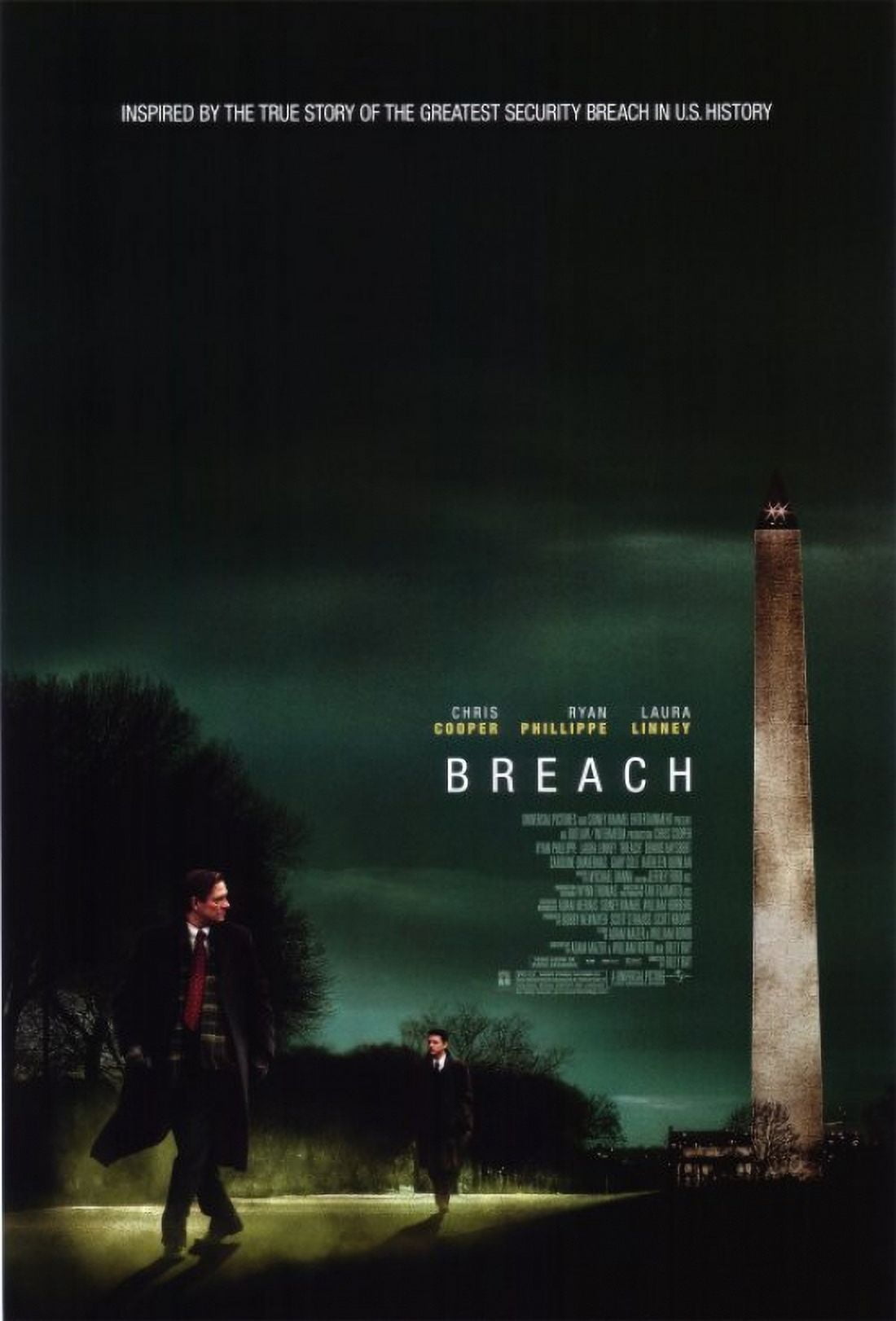 Breach movie poster 11x17 print showcasing dynamic film art.