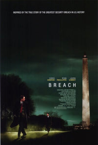 Breach movie poster 11x17 print showcasing dynamic film art.