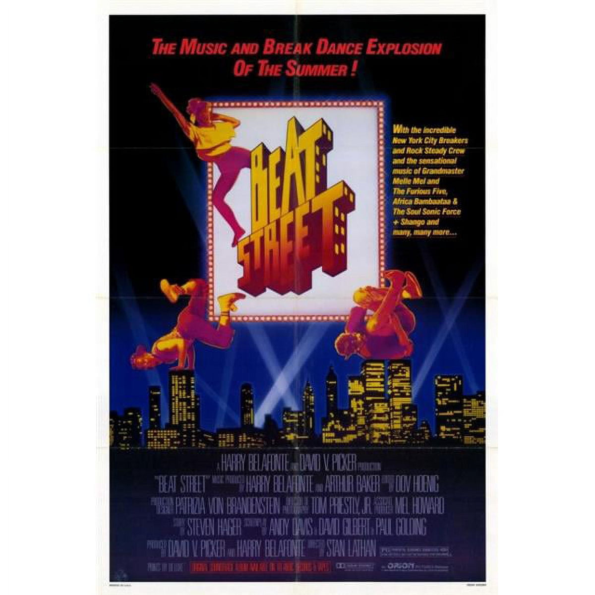 Beat Street Movie Poster Print showcasing hip-hop culture