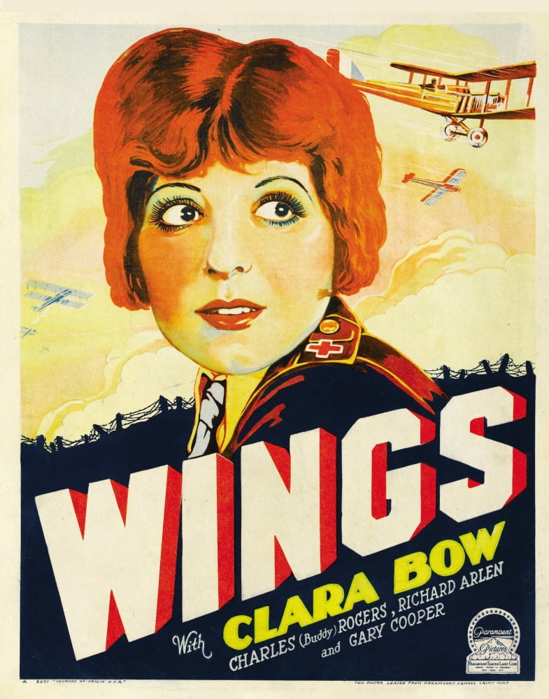 Clara Bow Wings Movie Masterprint Poster 1927 - 11x17