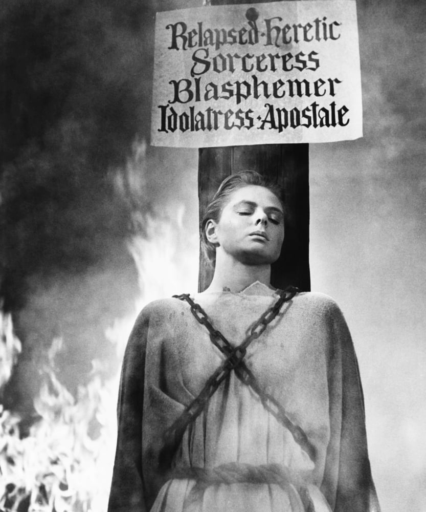Joan of Arc portrait art print in multiple sizes.