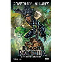 Black Panther movie poster print featuring vibrant artwork.