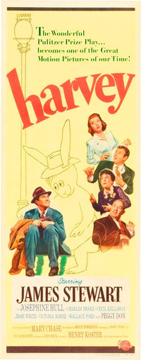 Harvey Movie Masterprint Poster featuring James Stewart and cast