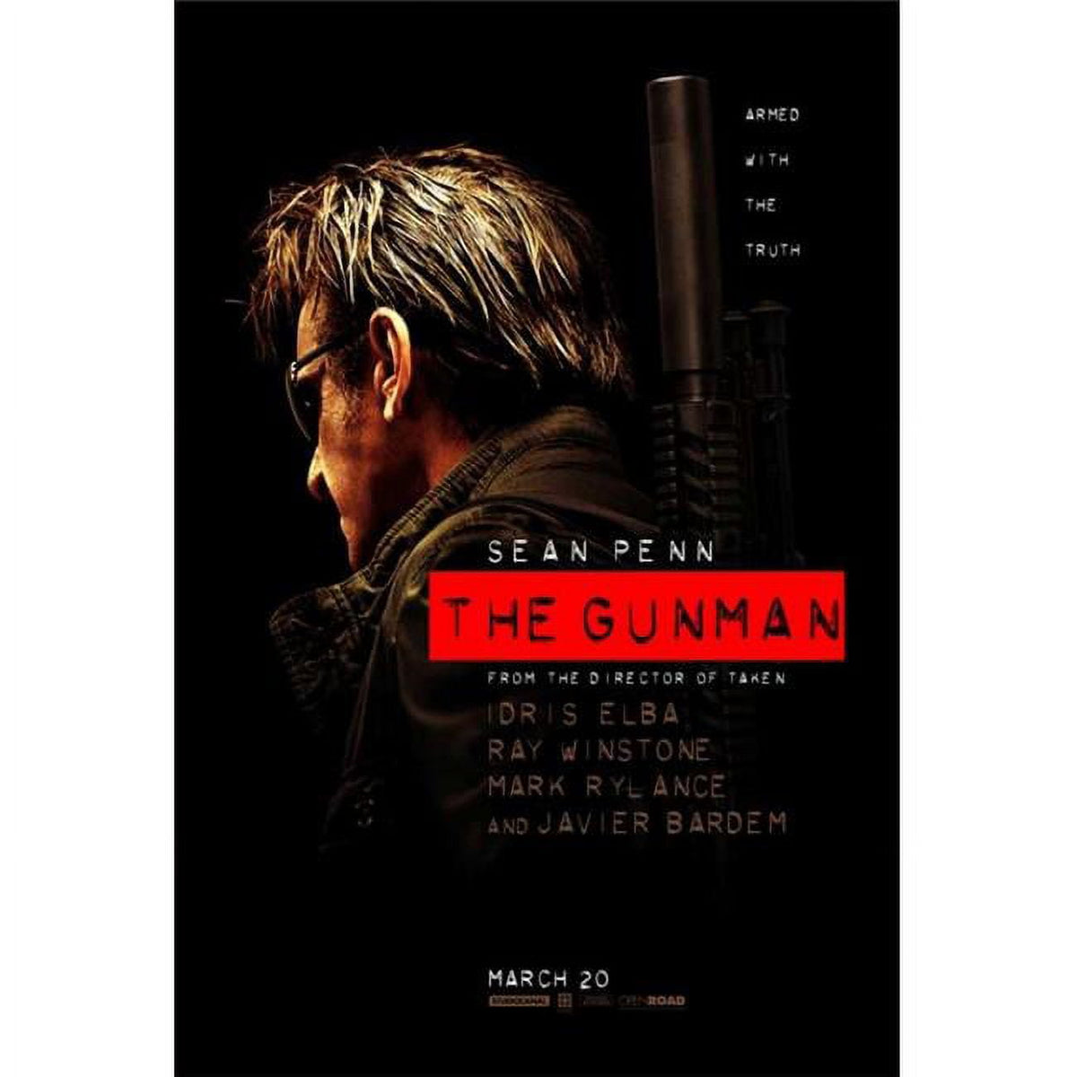 The Gunman movie poster print in 11x17 size.