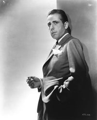 Humphrey Bogart photo print in a classic suit, available in multiple sizes.