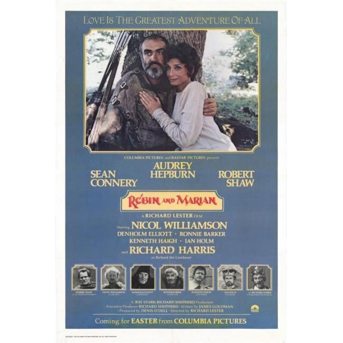 Robin and Marian Movie Poster Print 27x40 featuring classic film art.