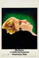 Rosemary's Baby movie poster print featuring Mia Farrow, 1968 film art.
