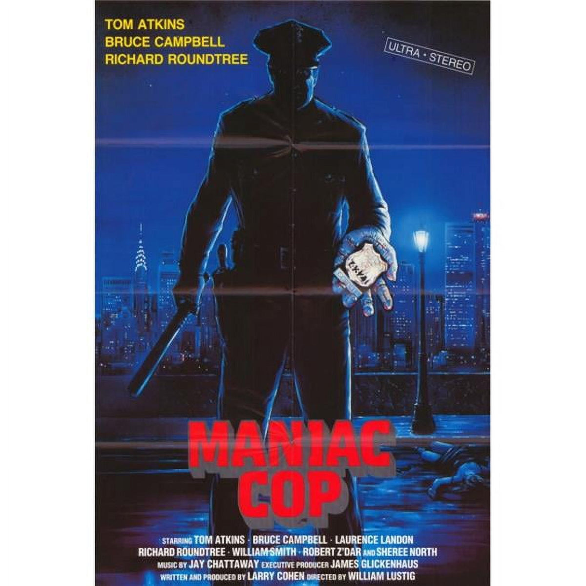 Maniac Cop Movie Poster Print 27x40 - Cult Classic Artwork