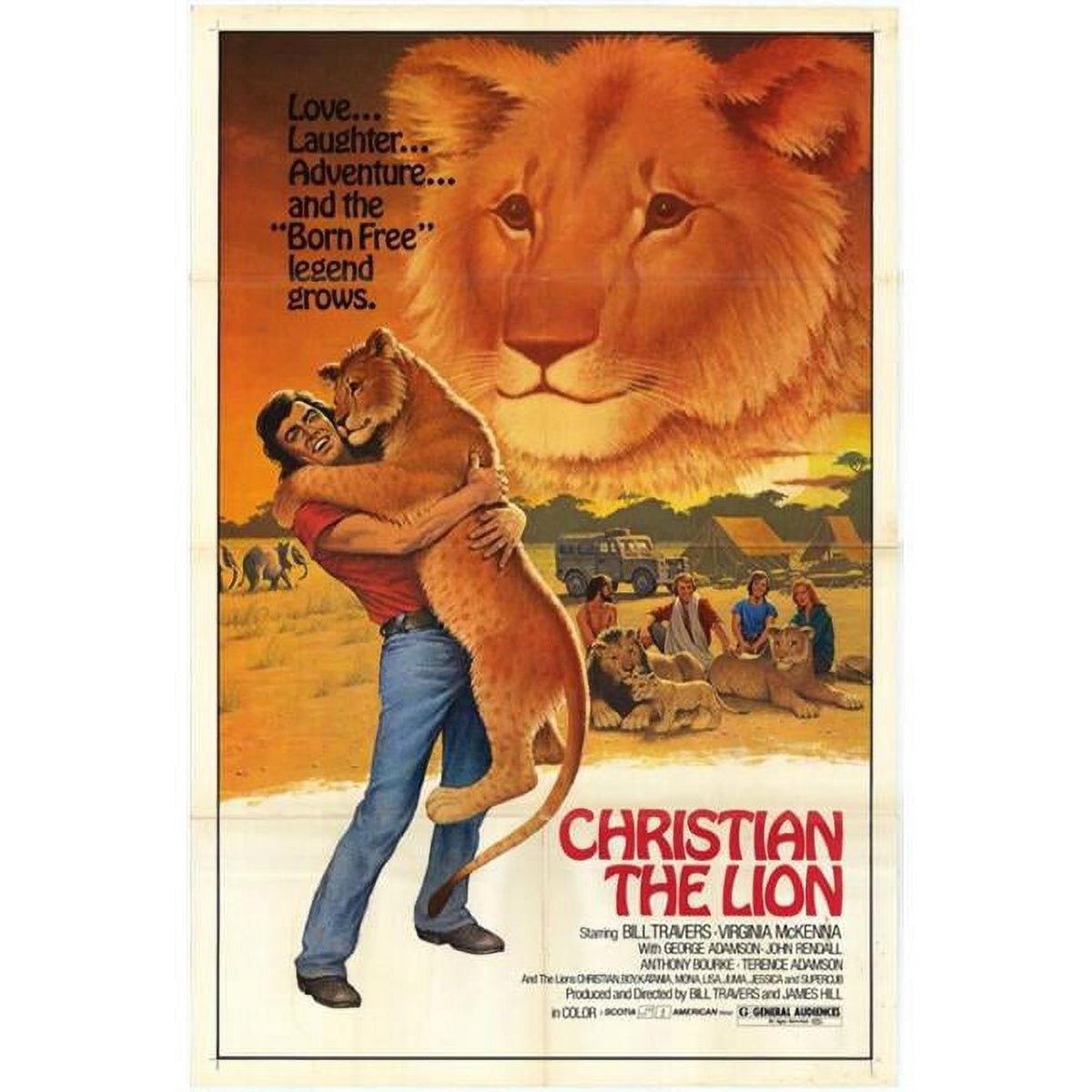 Christian the Lion Movie Poster Print - 27x40 inches