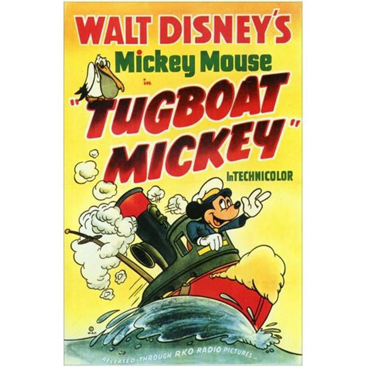 Tugboat Mickey Movie Poster - 11x17, vibrant Disney print